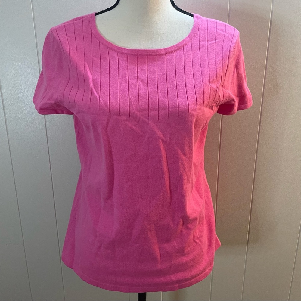 NWT Talbots Knit Ribbed Top Blouse.